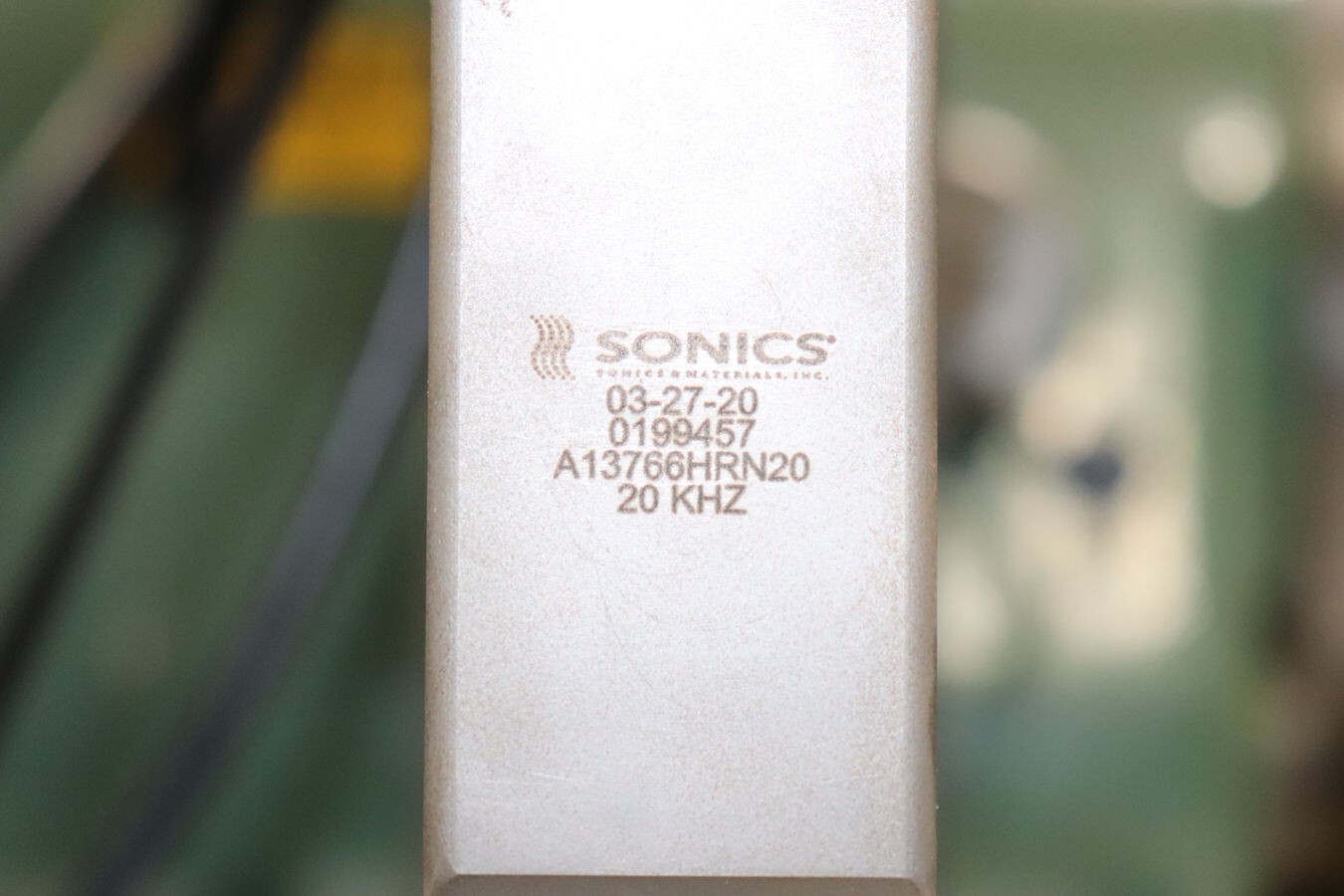 Sonics #XPE-2200S-5A, Ultrasonic Welder, for slot cut in nylon straps, 14" width x 25" L x 48" H welder, 2.2 - Image 8