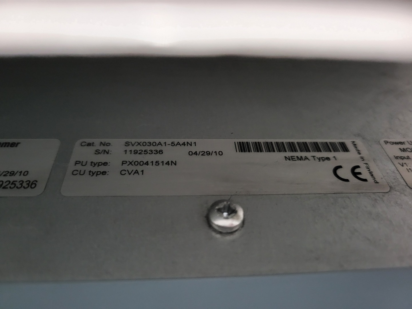 30 HP Eaton Cutler-Hammer, SVX030A1-5A4N1, VFD, 600 Volts, 3 phase, like new - Image 8