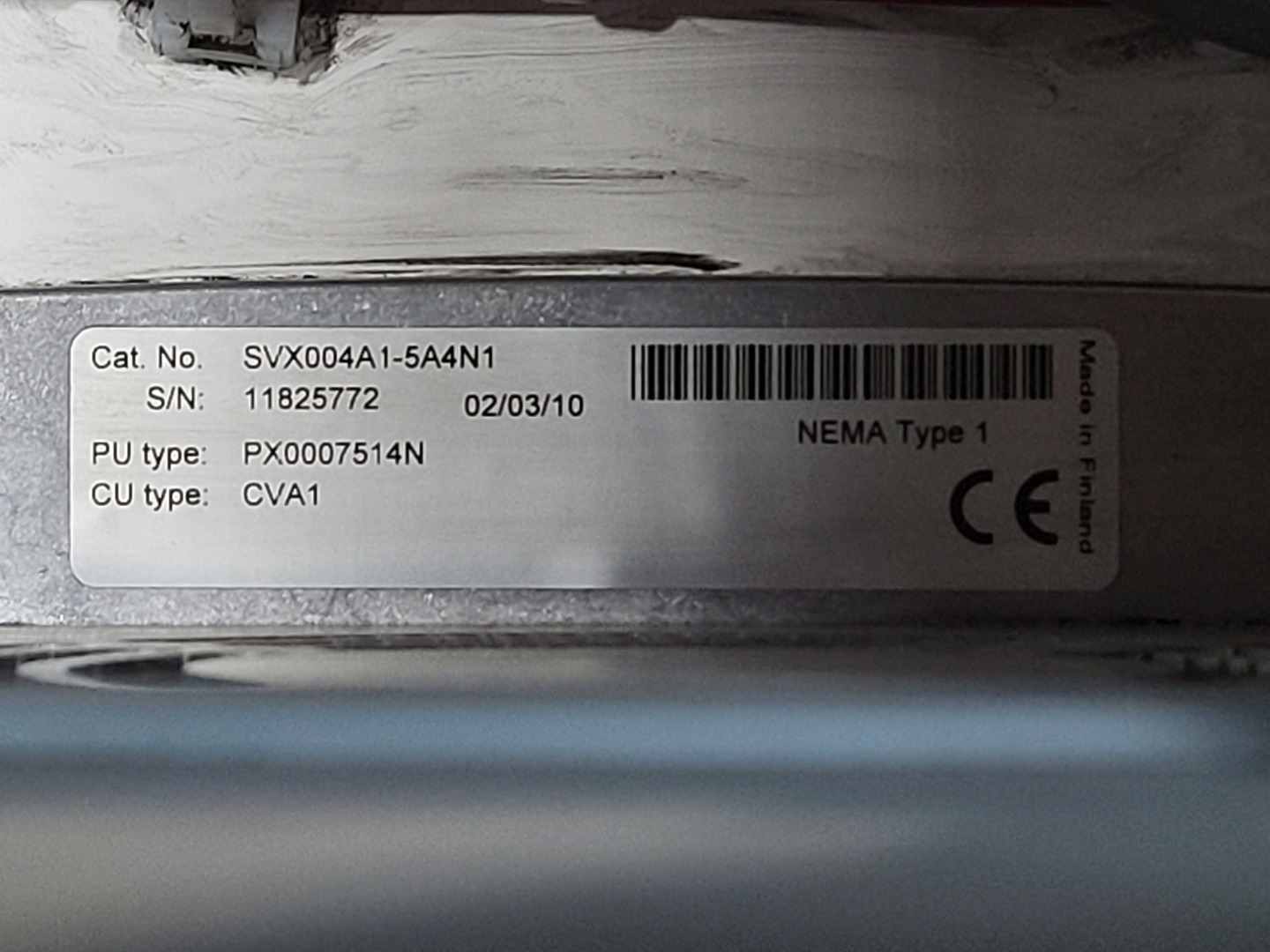 5 HP Eaton, SVX004A1-5A4N1, variable frequency drive, 600 Volts, 3 phase, like new - Image 8