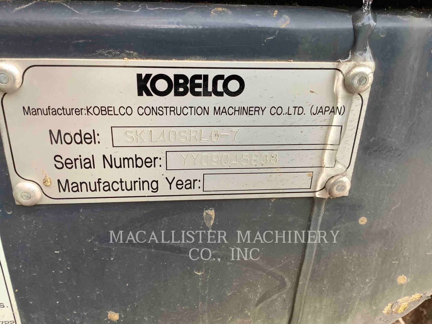 Kobelco / Kobe Steel Ltd SK140SR, Crawler Excavator, 2128 hours, S/N: YY09045838, 2021 - Image 6