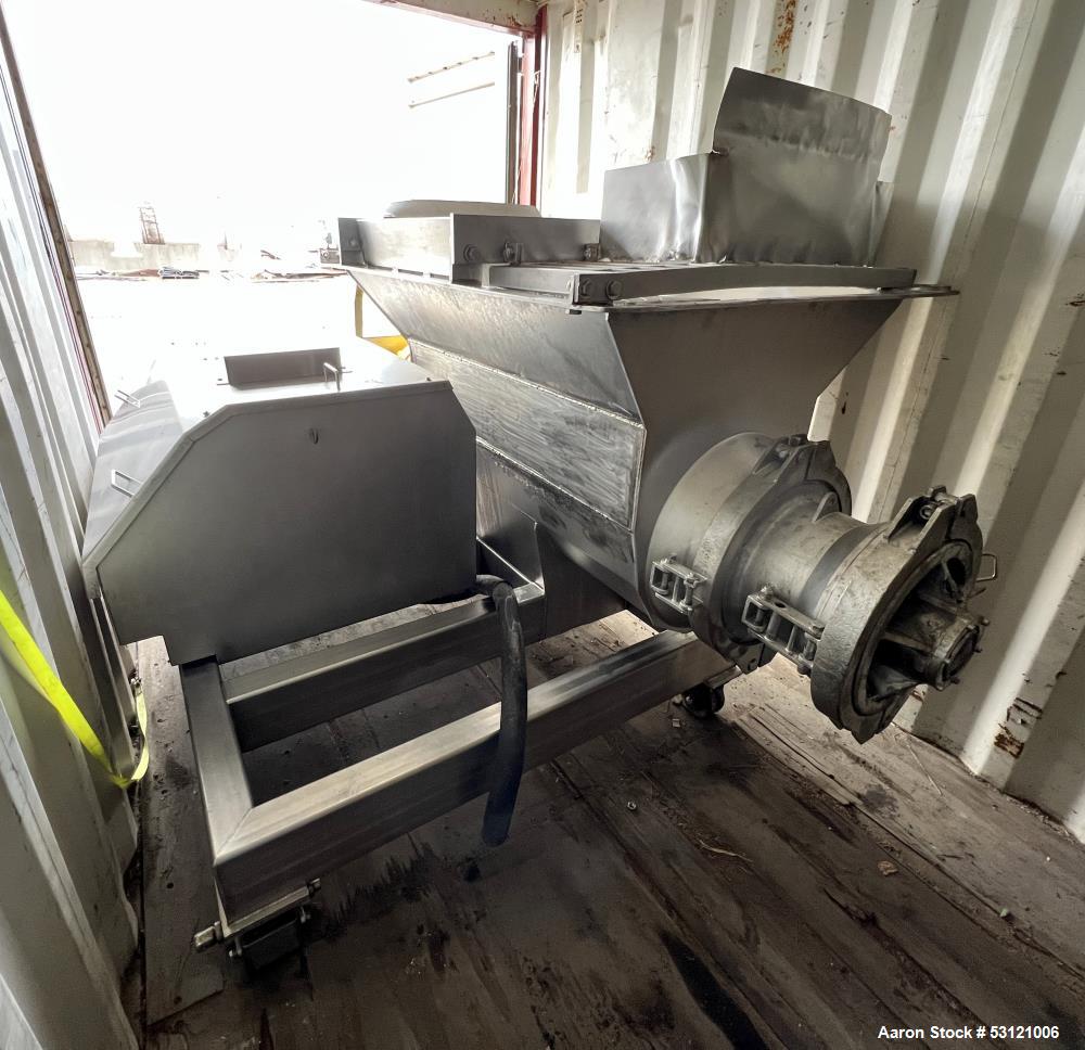 Wolfking #B400-HD, Meat Grinder, Stainless Steel, 17" width x 52" L x 20" deep Trough, 12" diameter x 54" L - Image 1
