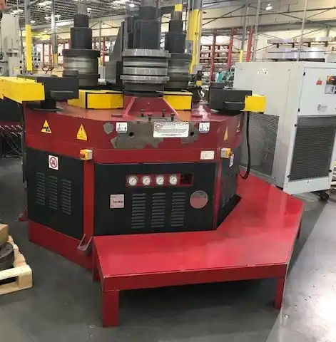 7.8" x 7.8" x .78" Tauring #Alpha-200, CNC hydraulic angle bending roll, Alpha200CNCi Control, 24.1 HP, 2014 - Image 7