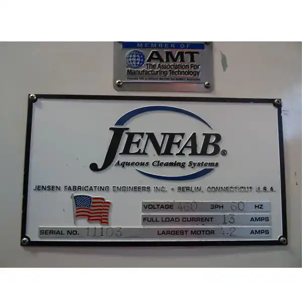 Jenfab #RB, aqueous cleaning system, 4.2 A main motor, 13 A full load, 480 V., heater system - Image 6