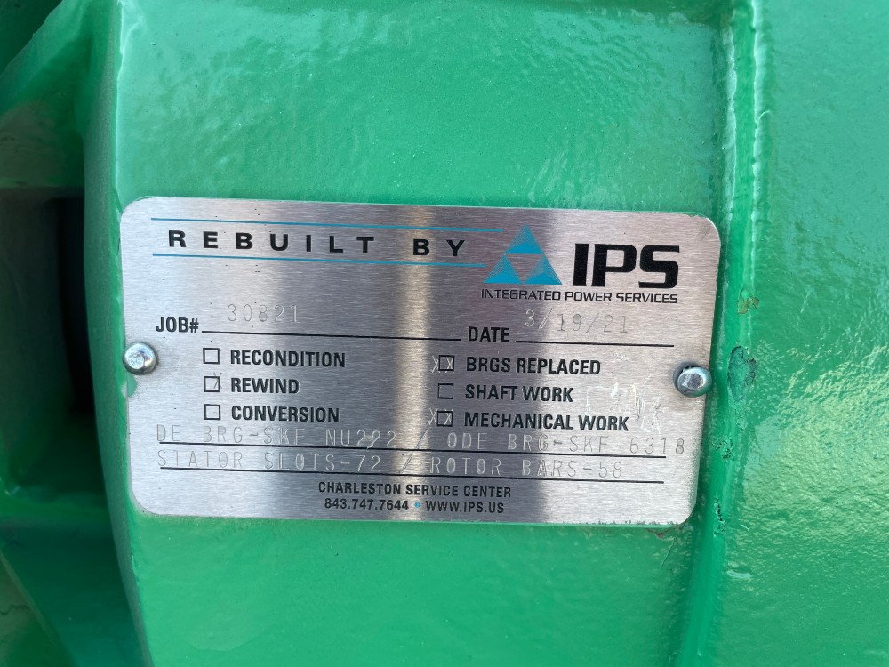 250 HP 1800 RPM Baldor-Reliance, Frame 449TY, TEFC, roller, 1.15 service factor, 2300 Volts, new winding & - Image 3