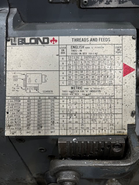 19" x 78" LeBlond #Regal, Engine Lathe, Tool Post, Chuck, 25-1000 RPM - Image 2