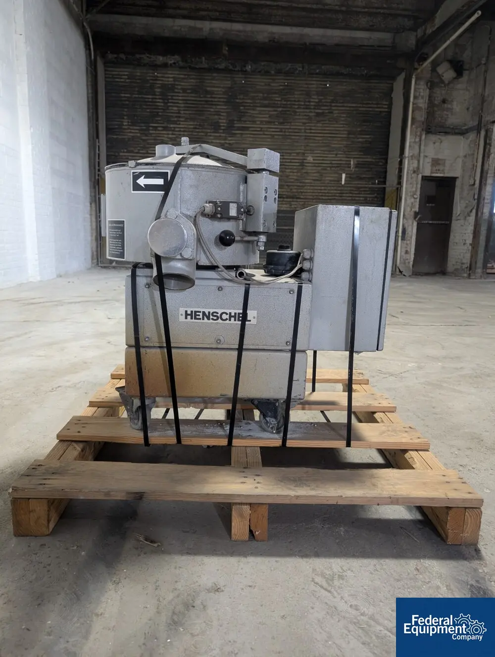 Thysesen Henschel #KM23, mixer cooler, 23 liter, jacketed for .8 bar, side discharge with manual plug valve - Image 5