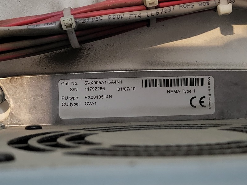 10 HP Eaton, SVX005A1-5A4N1, variable frequency drive, 600 Volts, 10 amps, like new - Image 7