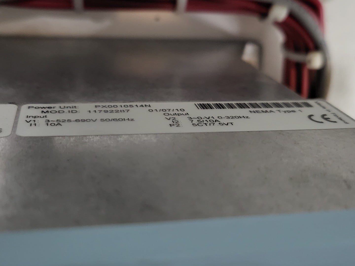 10 HP Eaton, SVX005A1-5A4N1, variable frequency drive, 600 Volts, 10 amps, like new - Image 8