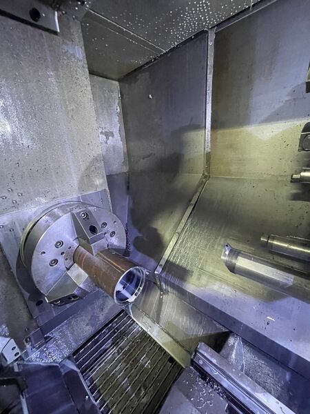 Haas #ST-45, CNC lathe, 34.5" swing, 44" machining length, 25.5" turn diameter, 40 HP, 1400 RPM, 2014 - Image 5