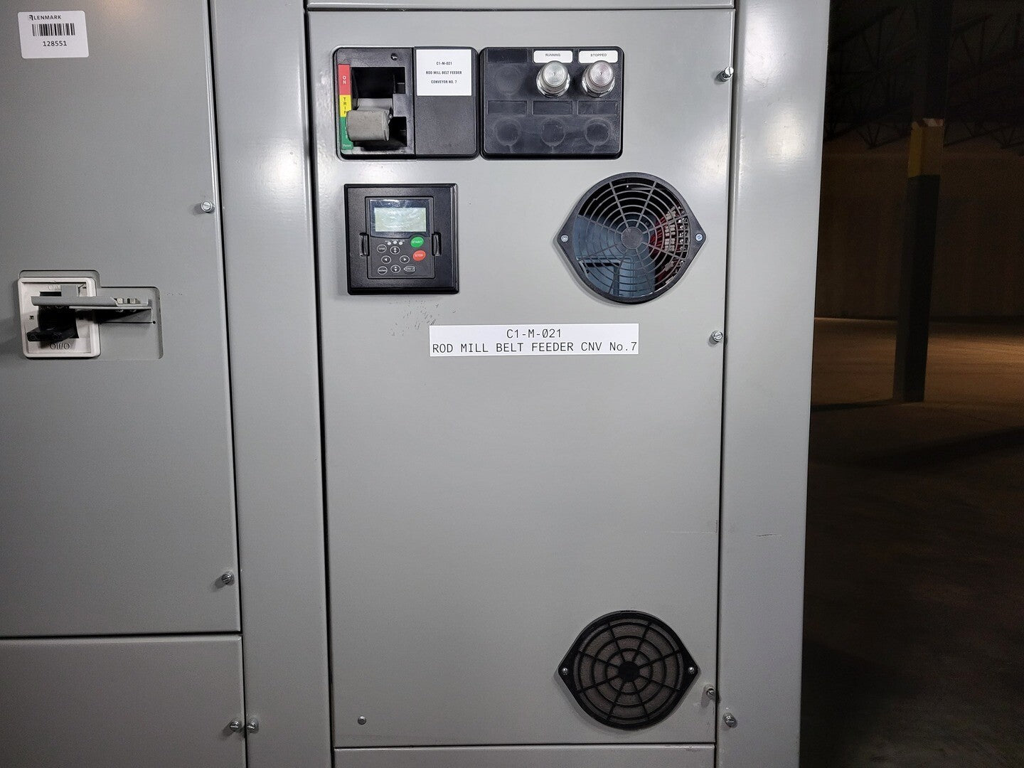20 HP Eaton Cutler-Hammer, SVX00031V018, variable frequency drive, 600 Volts, 40 amps, like new - Image 1