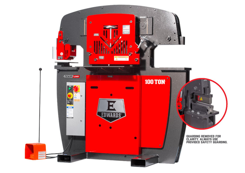 Edwards #10233522, ironworker, 100 ton, with Powerlink & 10" brake, 11" throat, 7.5 HP, new - Image 2