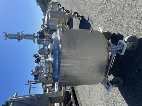 80 gallon Precision Stainless, reactor, 316L Stainless Steel, jacketed, 45 psi internal, dished bottom, 1992 - Image 3