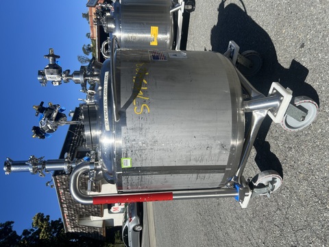 80 gallon Precision Stainless, reactor, 316L Stainless Steel, jacketed, 45 psi internal, dished bottom, 1992 - Image 4