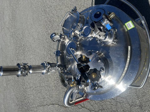 80 gallon Precision Stainless, reactor, 316L Stainless Steel, jacketed, 45 psi internal, dished bottom, 1992 - Image 6