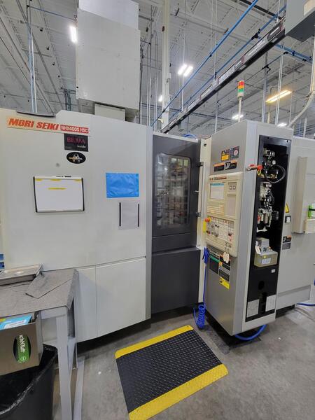 Mori Seiki #NHX-4000HSC, CNC horizontal machining center, 40 automatic tool changer, 22" X, 22" Y, 26" Z - Image 2