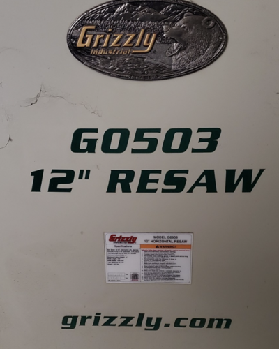 Grizzly #GO503, 12" Resaw, 2020 - Image 3