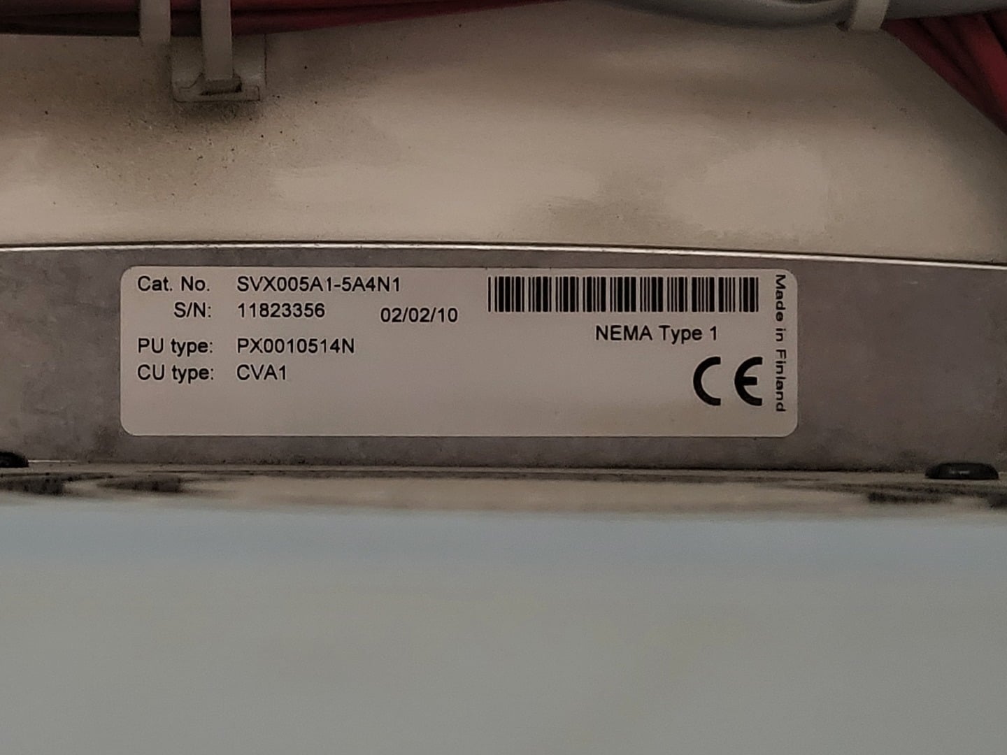 7.5 HP Eaton, SVX005A1-5A4N1, variable frequency drive, 600 Volts, 10 amps, like new - Image 8
