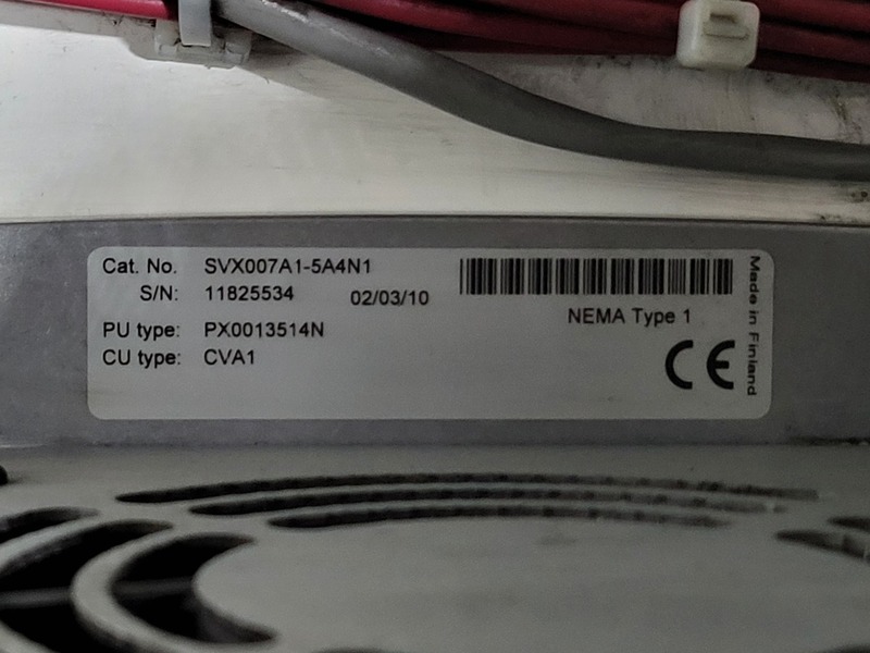 10 HP Eaton, SVX007A1-5A4N1, variable frequency drive, 600 Volts, 13.5 amps, like new - Image 7