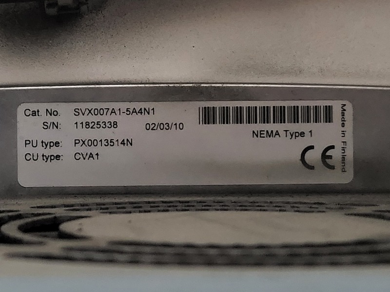 10 HP Eaton, SVX007A1-5A4N1, variable frequency drive, 600 Volts, 10 amps, like new - Image 8