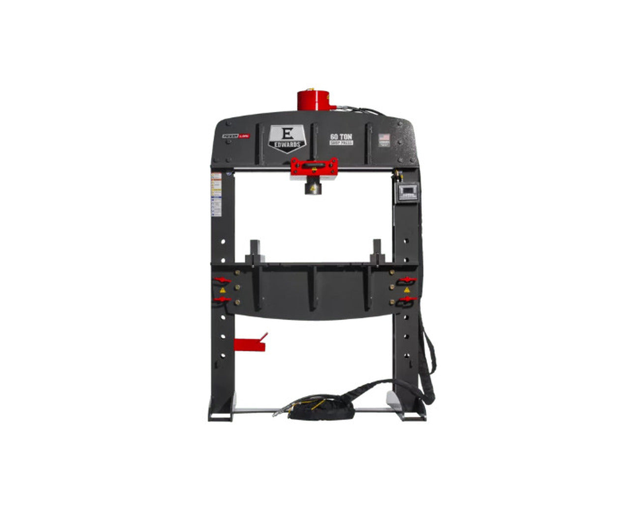 60 Ton, Edwards #HAT8070, shop press with PLC & portable power unit, 12-1/4" stroke, new - Image 1