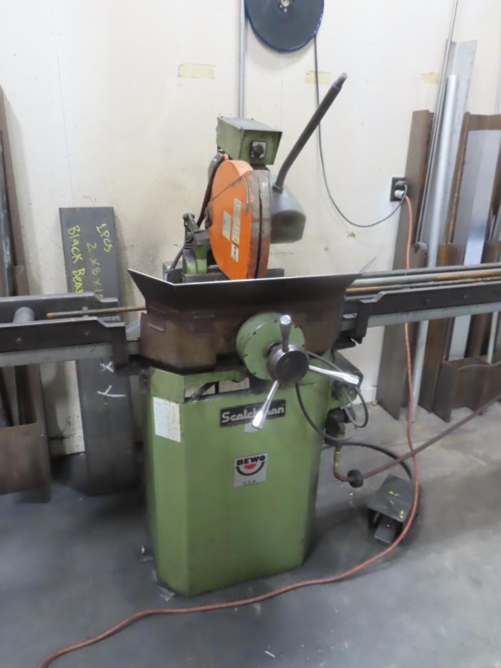 14" Bewo Scotchman #CP-350, cold saw, 1.5748" arbor bore, power clamp - Image 1