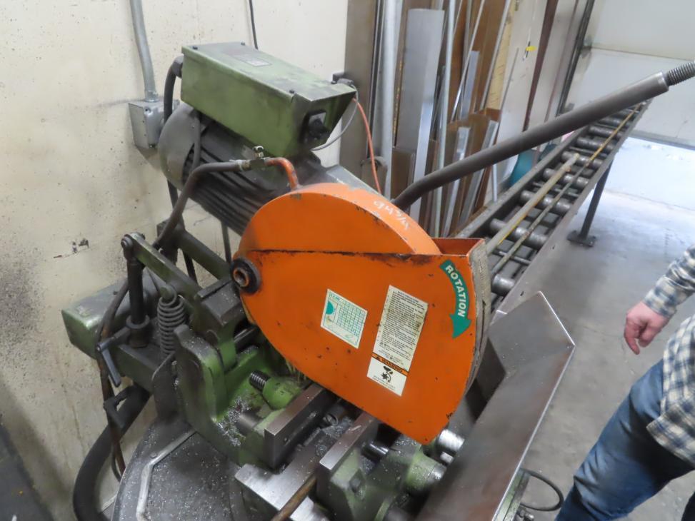 14" Bewo Scotchman #CP-350, cold saw, 1.5748" arbor bore, power clamp - Image 2