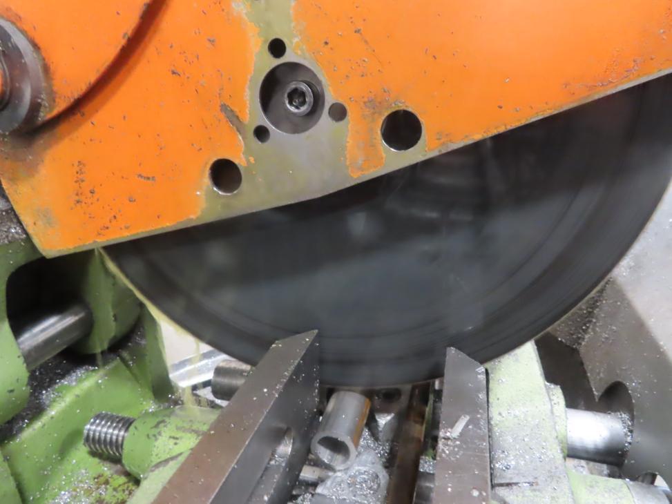 14" Bewo Scotchman #CP-350, cold saw, 1.5748" arbor bore, power clamp - Image 7