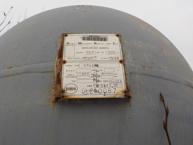 36 Bromley, sphere, 740 psi, 1987 - Image 3