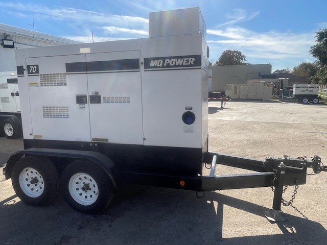 56 KW Multiquip #DCA70SSIU4f, diesel generator, sound attenuated enclosure, trailer tank, 240/480 Volts, 6371 - Image 2