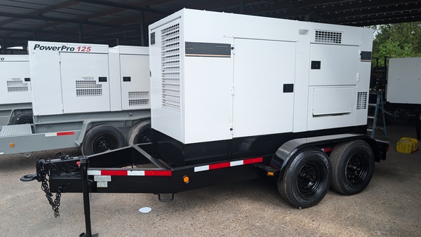 100 KW Multiquip #DCA125USI, portable/rental unit diesel generator, sound attenuated enclosure, 240/480 - Image 1