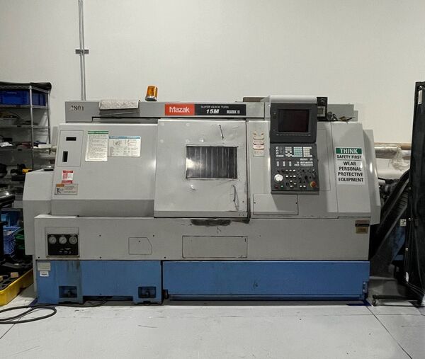 Mazak #Super-Quick-Turn-15M-Mark-II, CNC lathe, 20.9" swing, 8" chuck, 2" bar, 20 HP, 1997 - Image 1