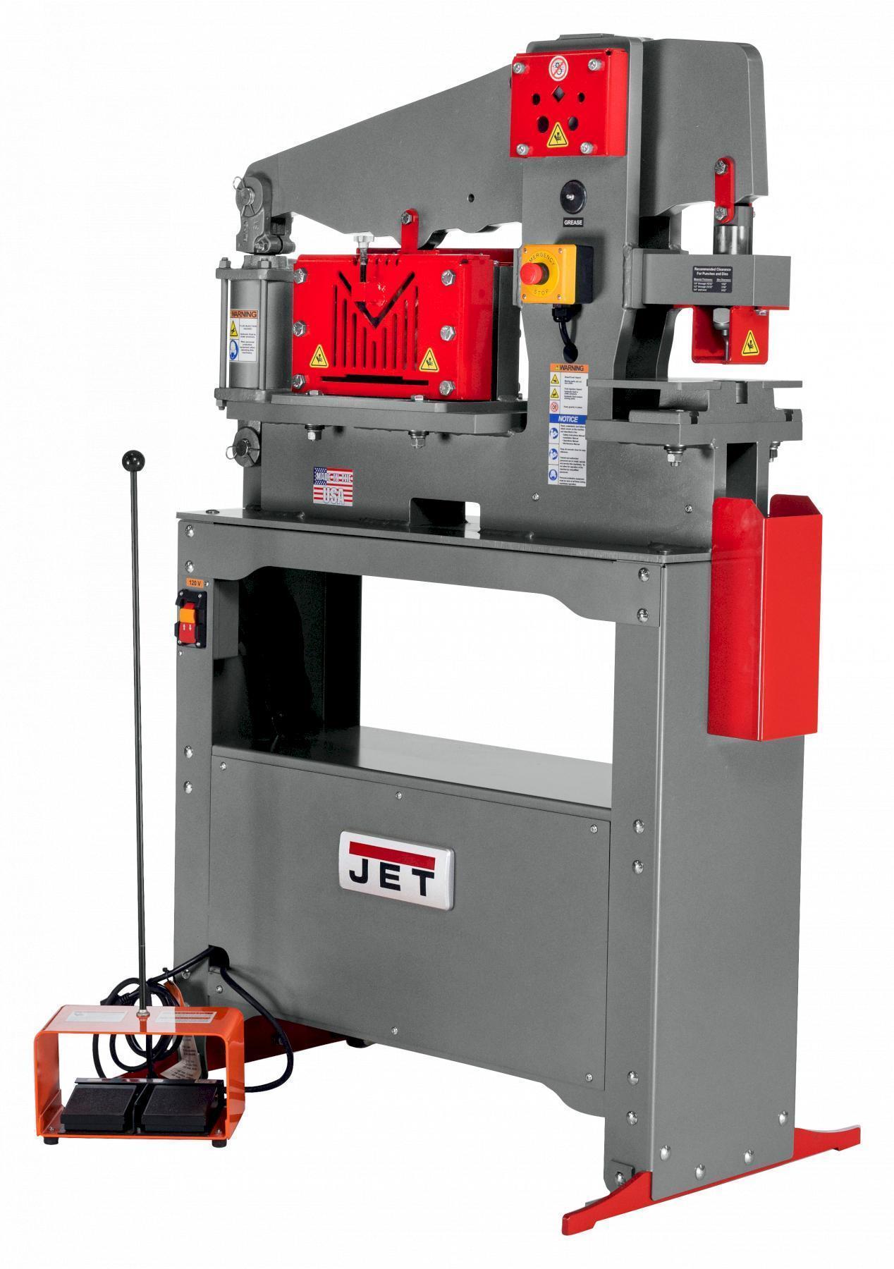 3" x 3" x 1/4" Jet #JIW-45T, ironworker, 45 Ton, 3500 RPM, 5.75" throat, 1.5" stroke - Image 2