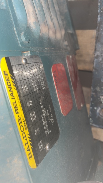 75 HP 1740/2000 RPM Baldor, Frame RL2570, Force Vent, with blower, 1.00 service factor, 460 Volts - Image 2