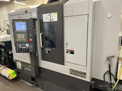 Tsugami #SS38MH-5AX, Swiss type automatic screw machine, Fanuc 31i