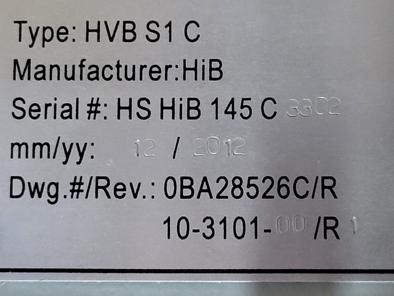 Hitachi T & D Solutions, HVB-S1-C, 14500 Volts breaker, new surplus, 2012 - Image 5