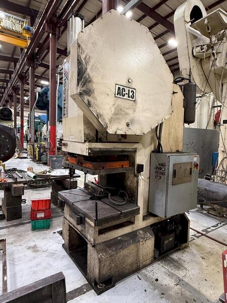 130 Ton, Pressix #130CNR6, metal stamping gap frame back geared Press, adjustable stroke, 16.9" Shut Height - Image 5