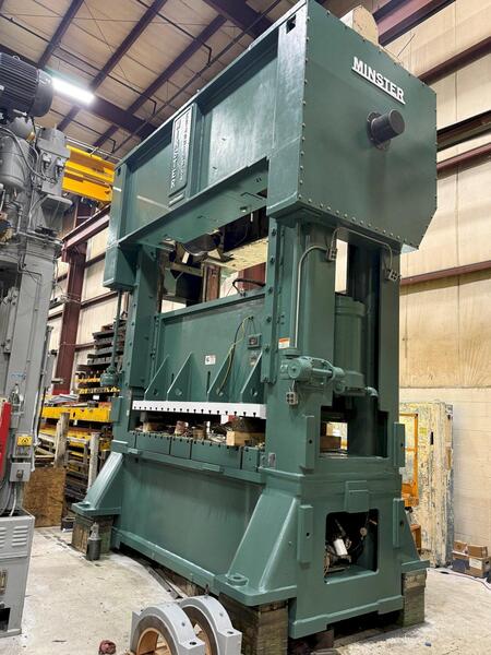 400 Ton, Minster #E2-400-108-54 Hevi-Stamper progressive die metal stamping press, 14" stroke, 40" Shut - Image 2