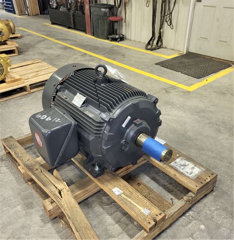 125 HP 1800 RPM Nidec U.S. Motors, Frame 444T, TEFC, 460 Volts, new unused surplus - Image 1
