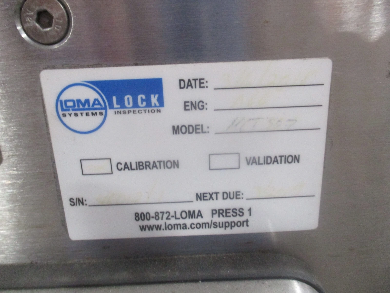 Loma Systems #MET-30+ stainless metal detection system food safety - Image 4