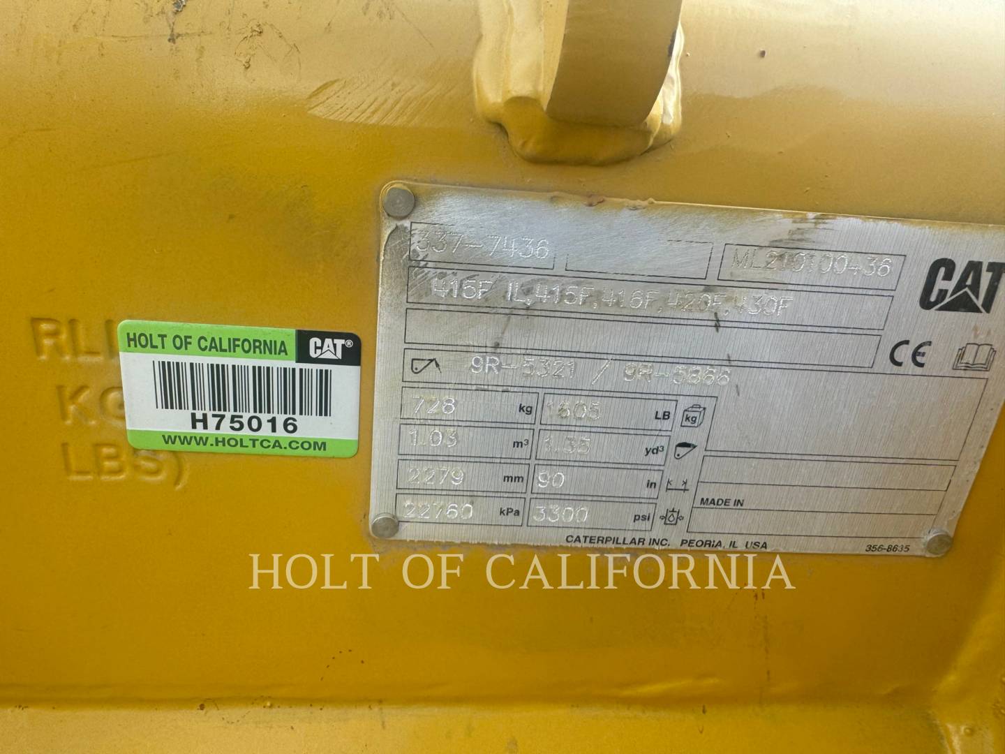 Caterpillar MP LOADER BUCKET. FITS 415F SKIP, Bucket, S/N: ML210100436, - Image 4