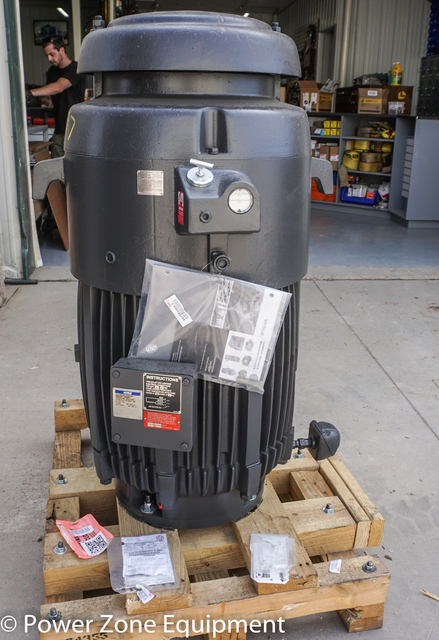 125 HP 1785 RPM U.S. Motors, Frame 444TP, TEFC, VHS, vertical hollow shaft, 460 Volts, unused surplus - Image 2