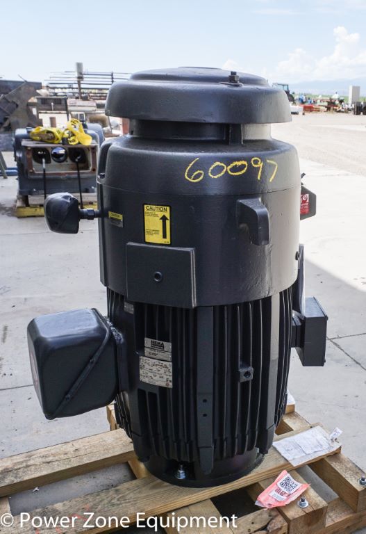 125 HP 1785 RPM U.S. Motors, Frame 444TP, TEFC, VHS, vertical hollow shaft, 460 Volts, unused surplus - Image 5