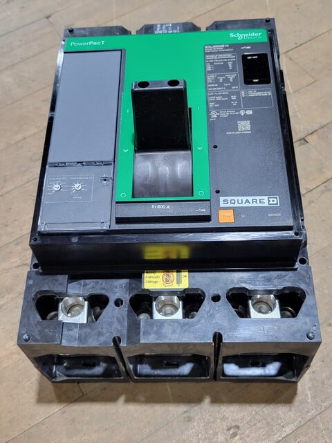 800 Amps, Square D, MGL36800E10, PowerPact I-Line Circuit Breaker, 600V 3P - Image 2