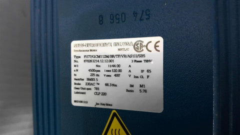 4500 RPM, Sew-Eurodrive FH77/GCM112M/BR/TF/VR/AS1H/SB5 - Image 5