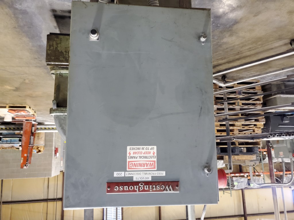 16" x 42" Kobe rubber mill, strip mill, 60 HP, 880 RPM, 460 VAC, Westinghouse starter - Image 6