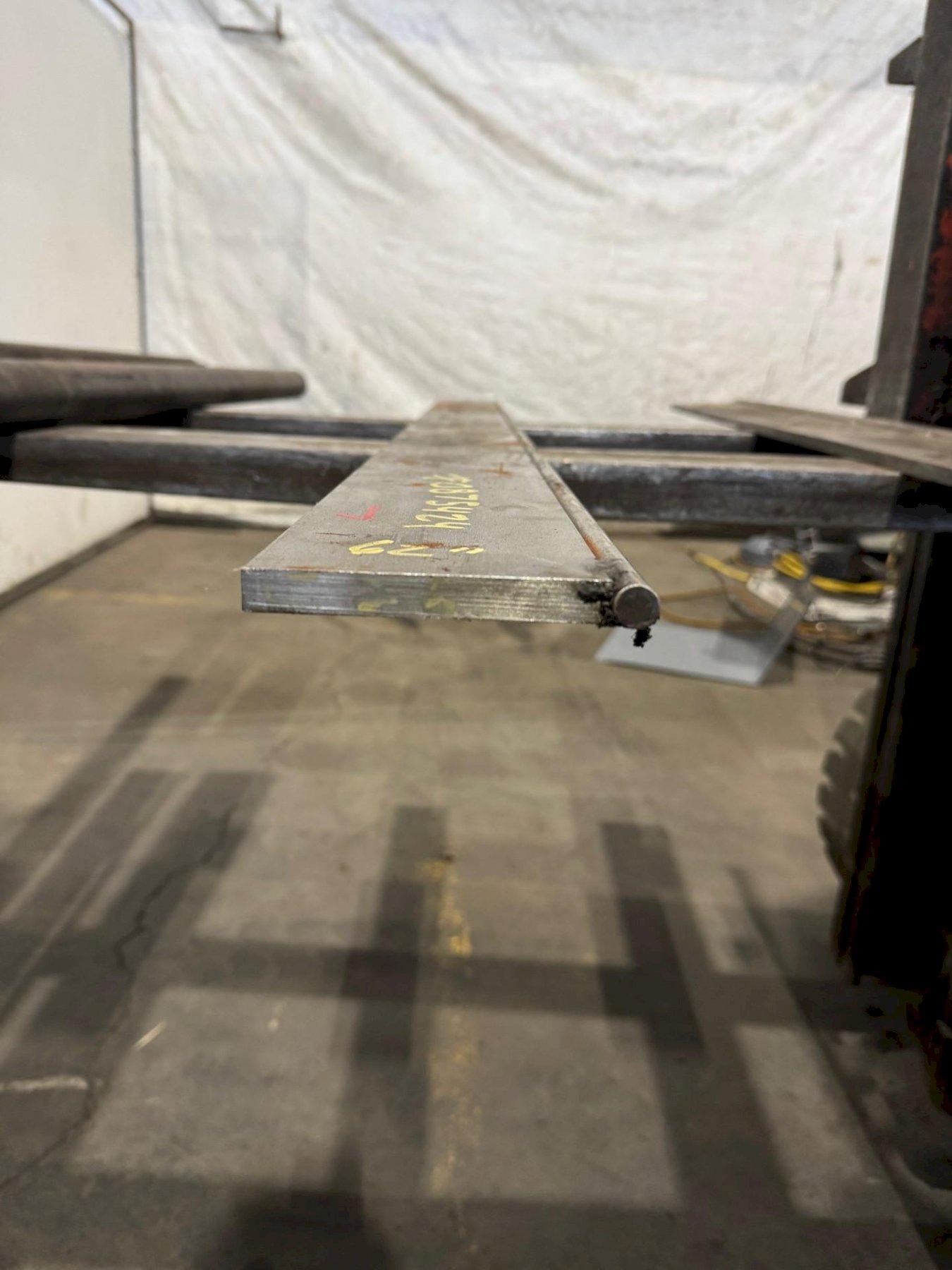 62" L x 4-1/2" - 1/2" H Press Brake Radius Die, 1/2" tang - Image 1