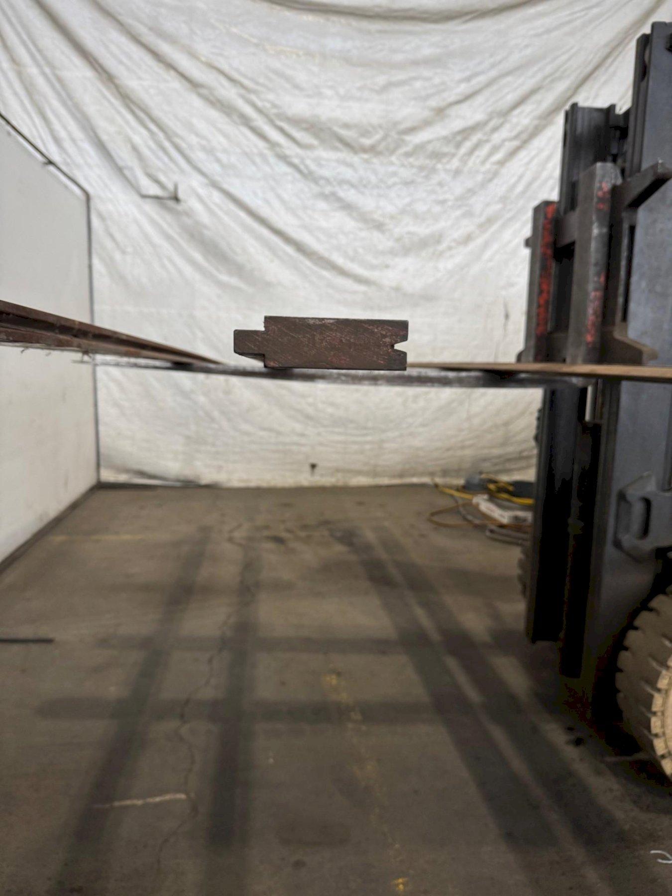 144" L V-die Acute 45 Female Press Brake Die, 1/2" width, 3/8" depth, 1/2" tang - Image 1