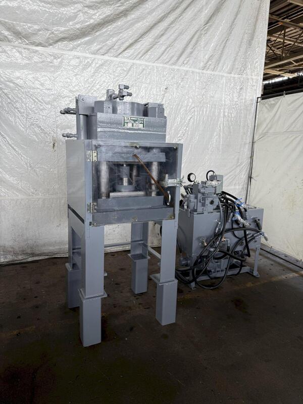 300 Ton, M & N, 4-post Hydraulic Hobbing Press, 6" stroke, 7" daylight - Image 3