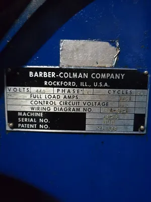 Barber-Colman #16-16 Multicycle, 16" dia. capacity, dwell, downfeed, C-frame style, excellent - Image 8