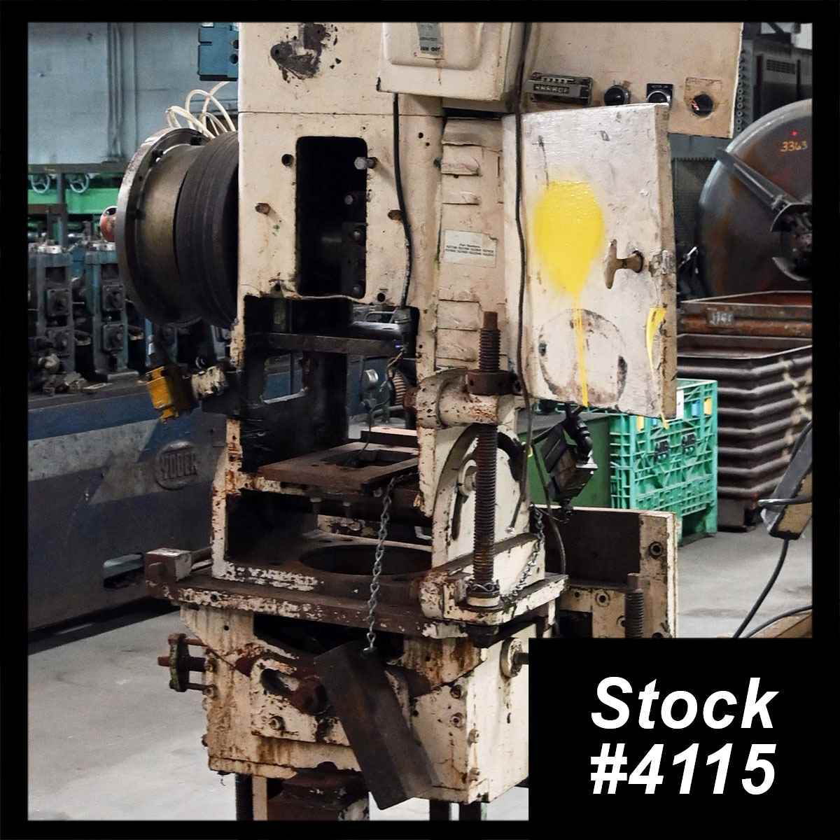 18 Ton, Tishken #COT-6, cut-off press, 3 stroke, 8" Shut Height, 11" open - Image 1